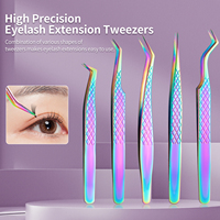 Stainless Steel Tweezers High Precision Anti-static Tweezers for Eyelash Extensions