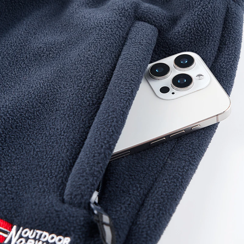 الشتاء الصوف مبطن ملابس رياضية مجموعة رجل الرجعية التدريب سميكة جاكيت من الصوف السراويل قطعتين مجموعة عارضة التزلج الجري رياضية البدلة