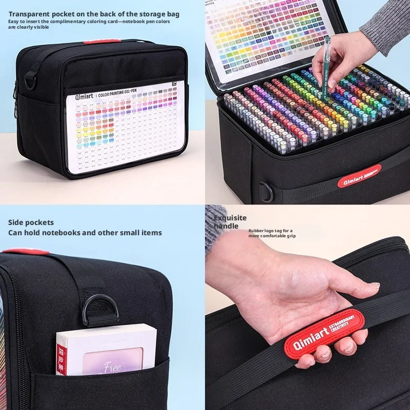 252Pcs 234 Colors Fine Tip Gel Painting Pen Set Gold Silver White Black Markers with Carry Bag for Art Drawing Journal Scrapbook view 6