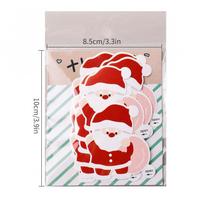 15pcs/pack Santa Merry Christmas Stickers Xmas Tree Happy New Year Stickers For Holiday Cards Gift Envelopes Boxes Party Favors