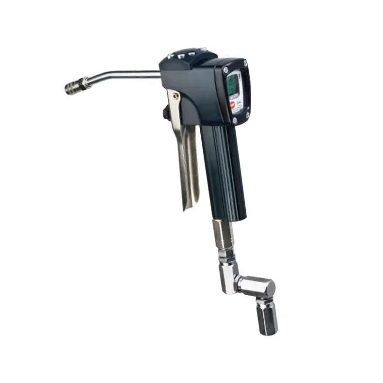 

High pressure grease valve metering fluid pump grease gun flowmeter