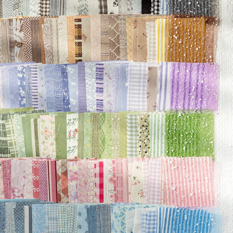 Mr Paper 36pcs Mixed Material Paper for Cloth Between Romance Journal Scrapbooking Supplies Material Labels paper