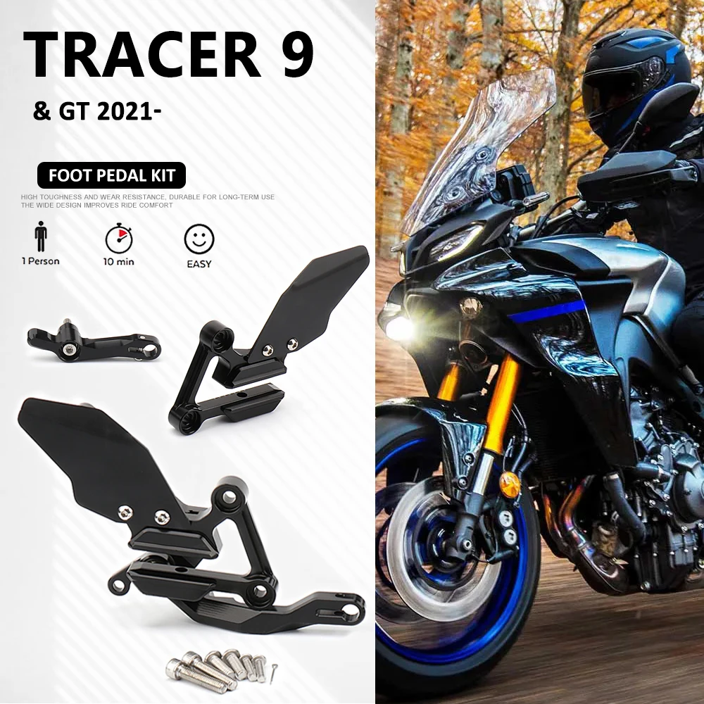 

New Motorcycle Footrests Foot Pegs Rear Foot Pedals Frepose For YAMAHA Tracer 9 GT Tracer9 TRACER9 TRACER 9 GT 2021 2022 2023