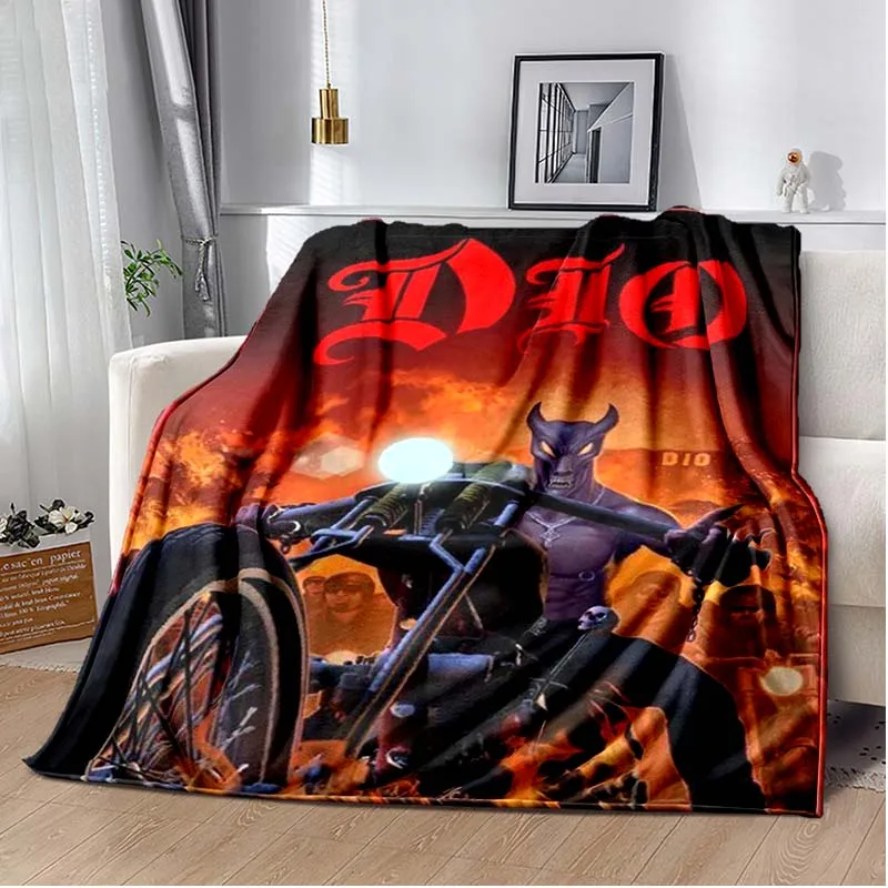 DIO Band Poster Printed Blanket,for Living Room,bedroom,home,car,office,sofa,bed,friend Gift,thin Blanket