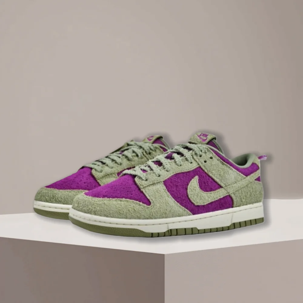 

Nike Dunk Low Retro SE Panda Edition Удобные универсальные кроссовки с низким верхом в стиле унисекс зеленый и фиолетовый IB2990500