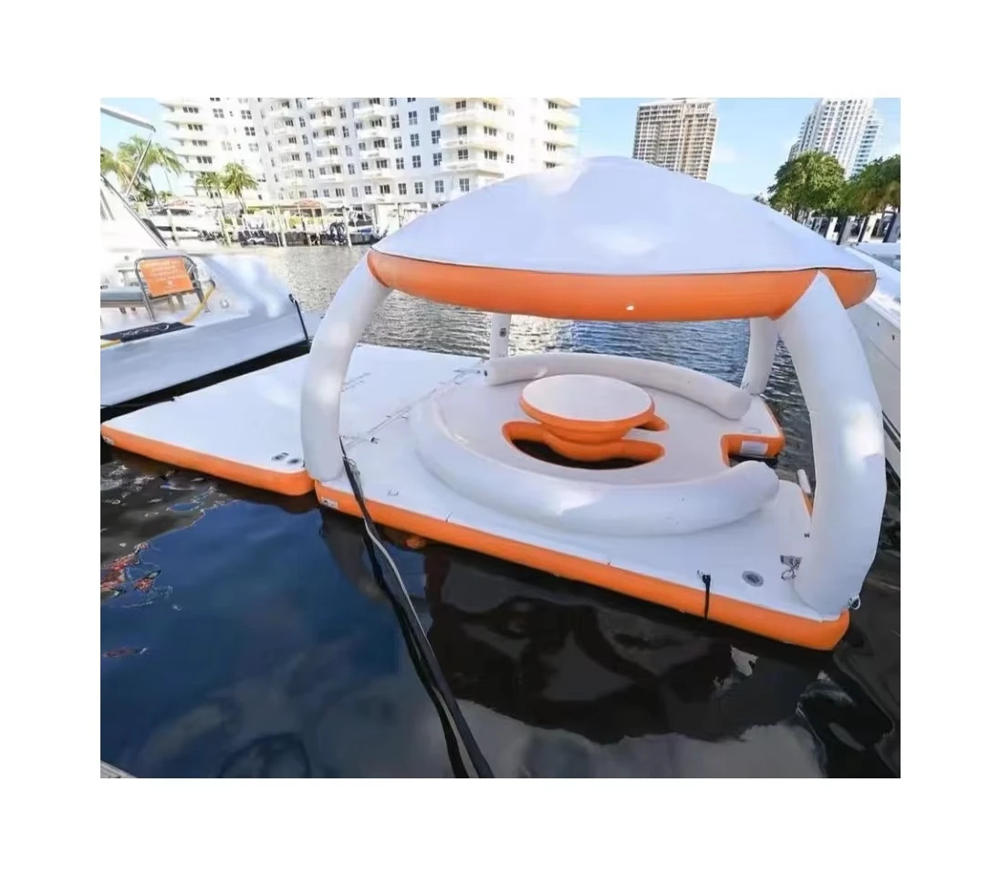 Yacht Leisure Water Island Inflatable Marina Inflatable Floating Platform