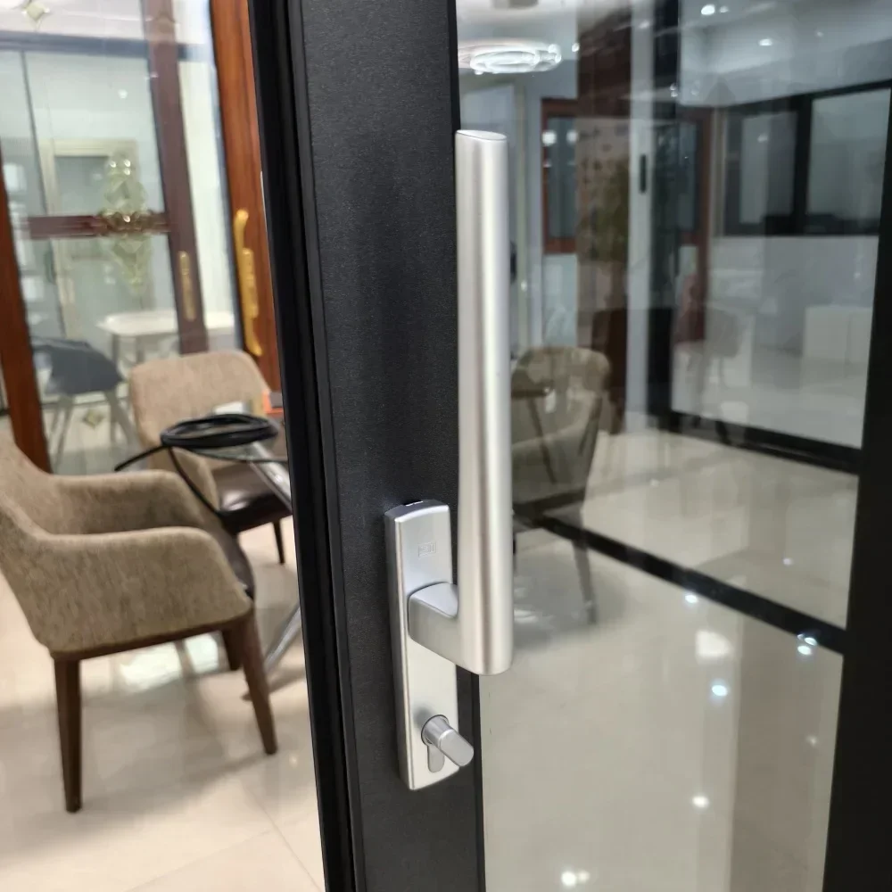 DN Factory Price Aluminium Alloy Profile Sliding Door Tempered Glass Door for Sun Room Balcony Glass Sliding Door System