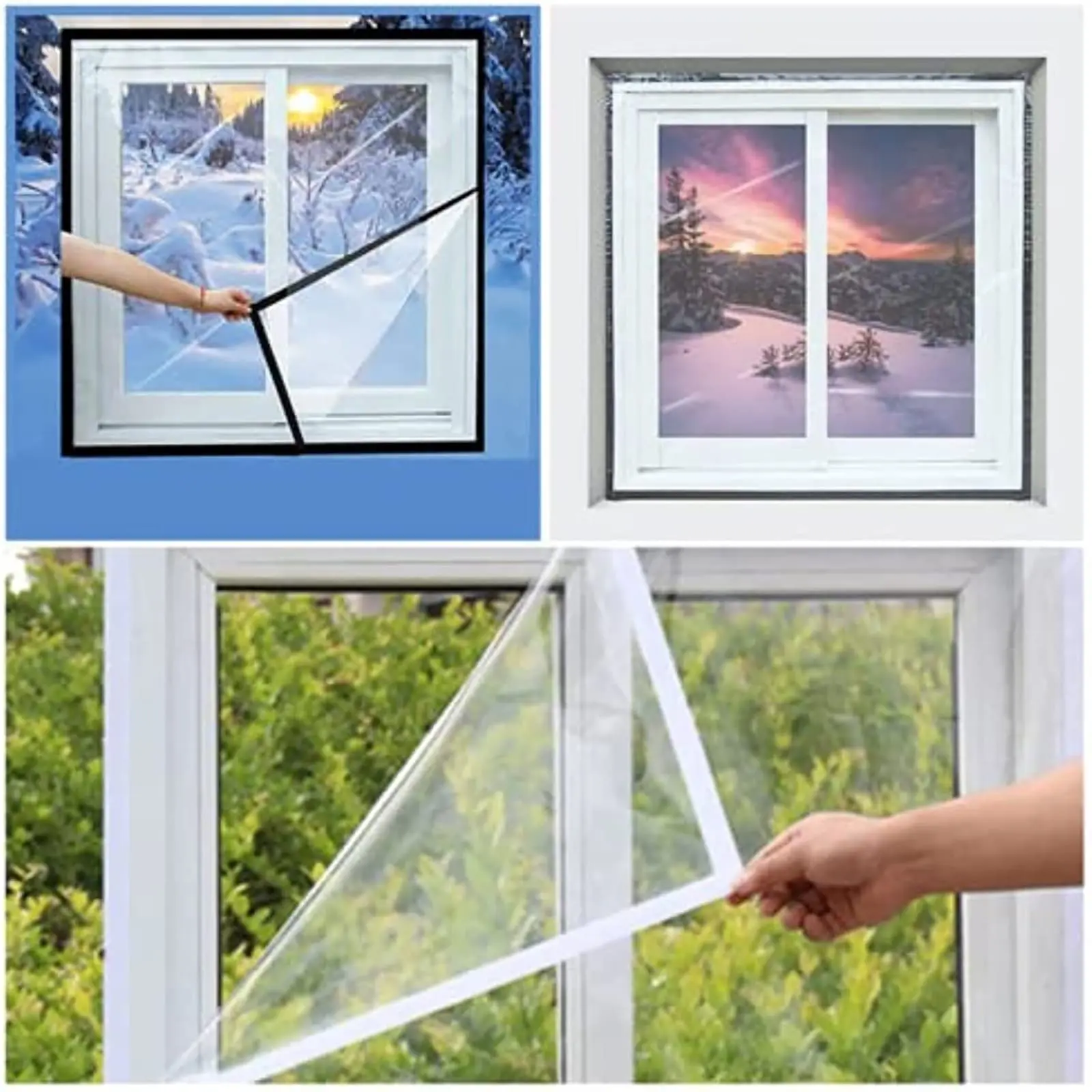 Window Sealing Thermal Insulation Film Windproof And Dustproof Transparent Cold-Proof Indoor Heating Reflux Window Sticker