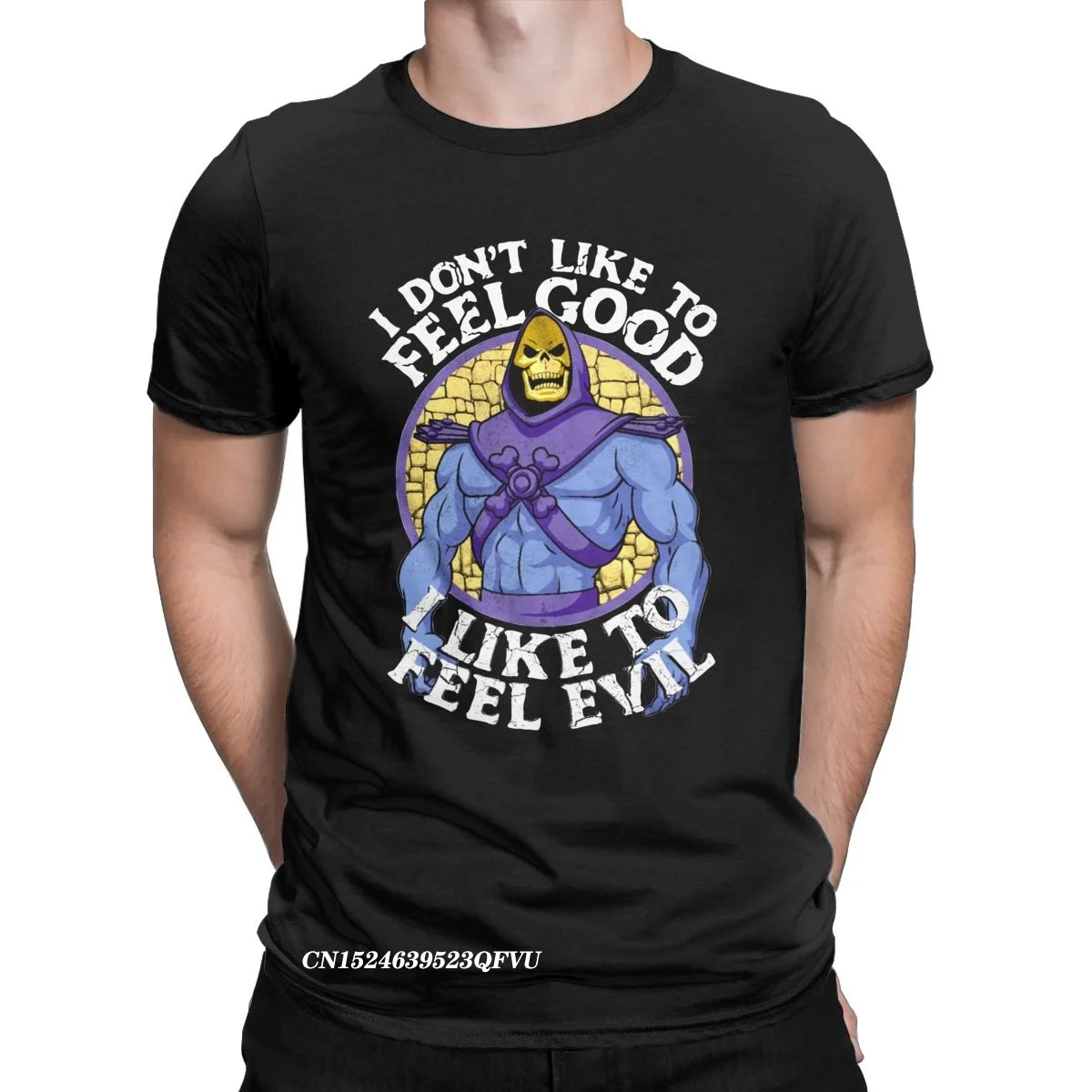 Men I Like To Feel Evil He Man And The Masters Of The Universe Lovers Tshirt Cotton Tops Funny Tee Aesthetic Camisas T-Shirt