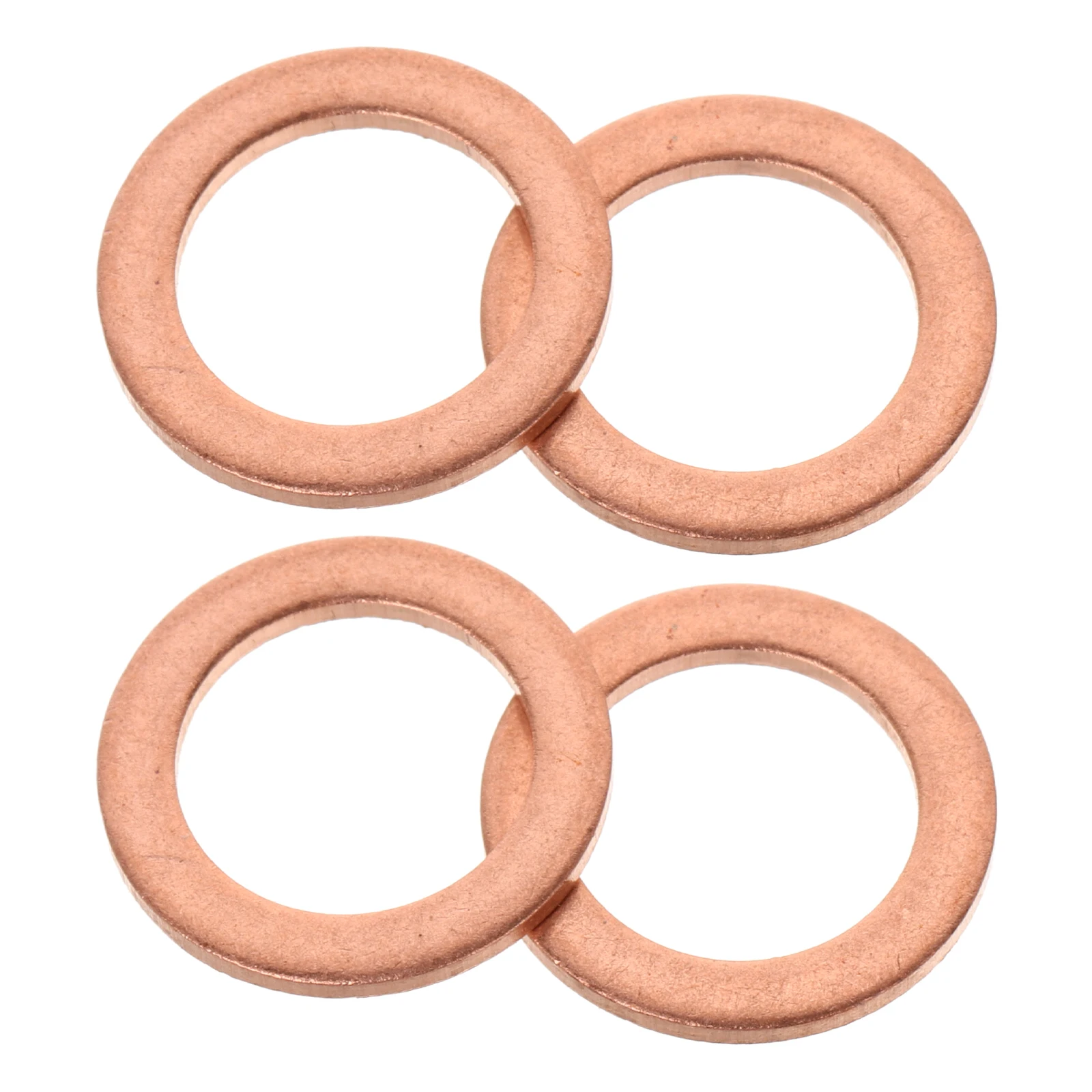 

4pcs Brake Pump Sealing Washer Copper Oil Gasket Car Parts Drain Plug Flat Seal Ring Engine Wear Resistant Durable
