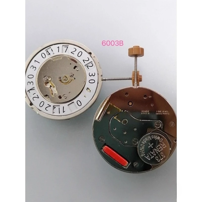 

Запчасти для аксессуаров для часов RONDA 6003B 6003.B Кварцевый механизм