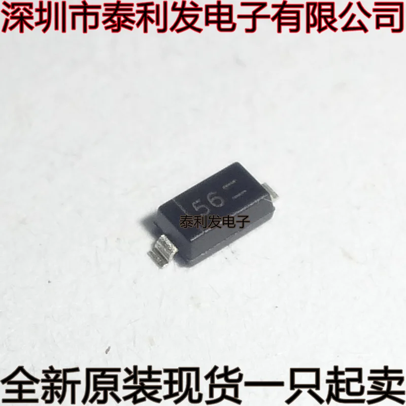 10PCS Imported SMT Rectifier Diode SBR0560S1-7 SBR0560 Silk Screen 56 0.5A600V SOD123 2-Pin Brand New Stock IC