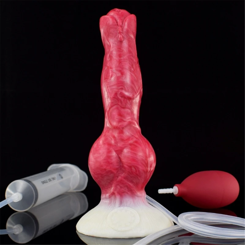 Huge Realistic Dog Knot Dildo Silicone Big Thick Bad Wolf Dildos with Suction Cup Fantasy Animal Dragon Penises Sex Toy