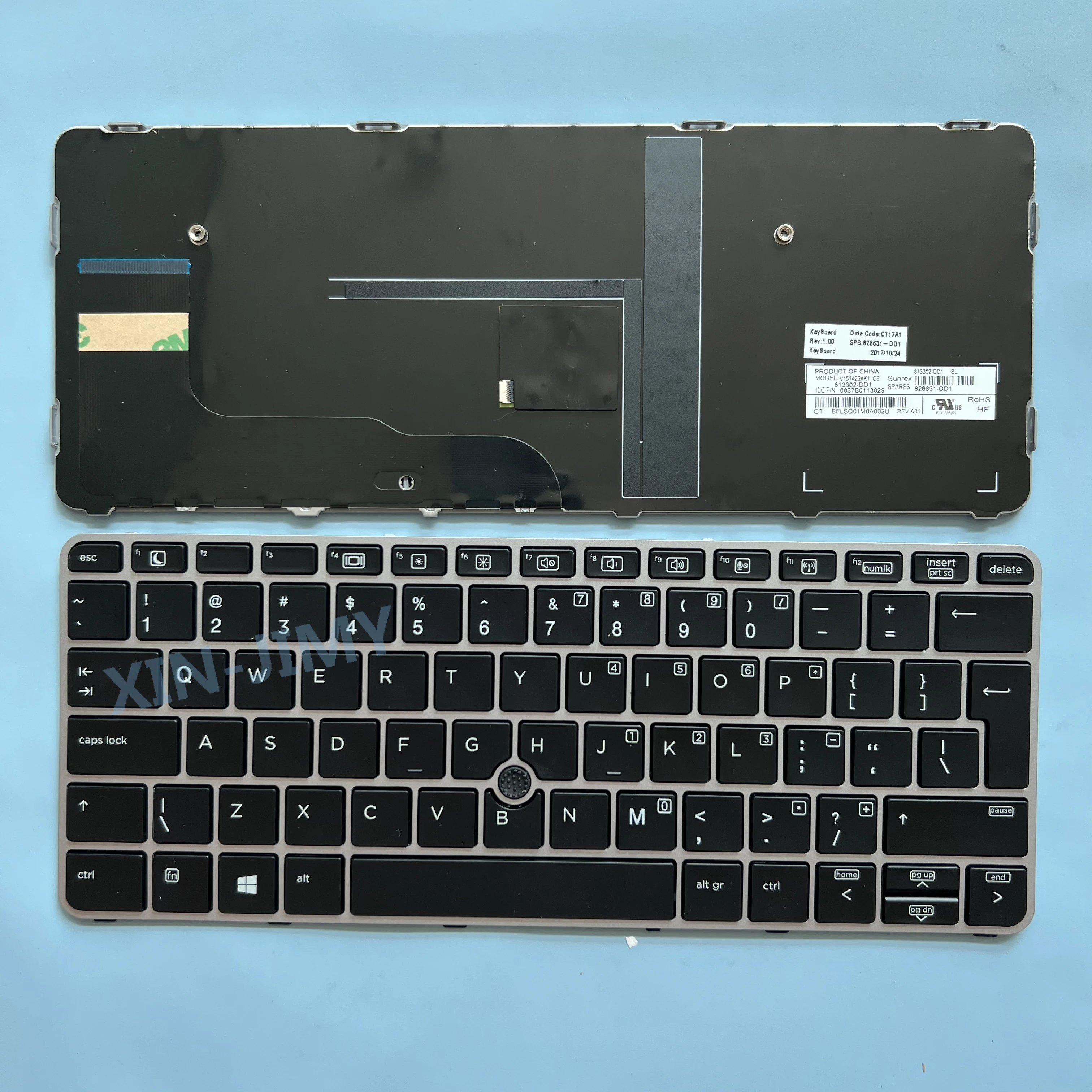 820 G3 US Spanish Keyboard For HP EliteBook 820 G3 820 G4 725 G3 725 G4 Laptop With Backlit Pointers Frame V151426AK1 SP