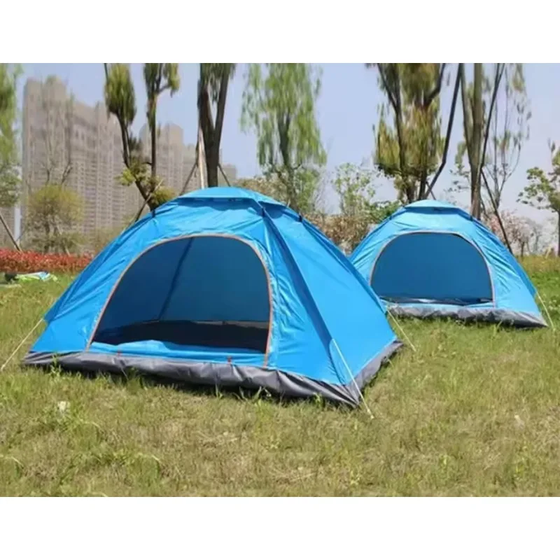 Outdoor Folding Fully Automatic Single-layer Quick Opening Thick Rainproof 1-2 People, Por Camping Tent
