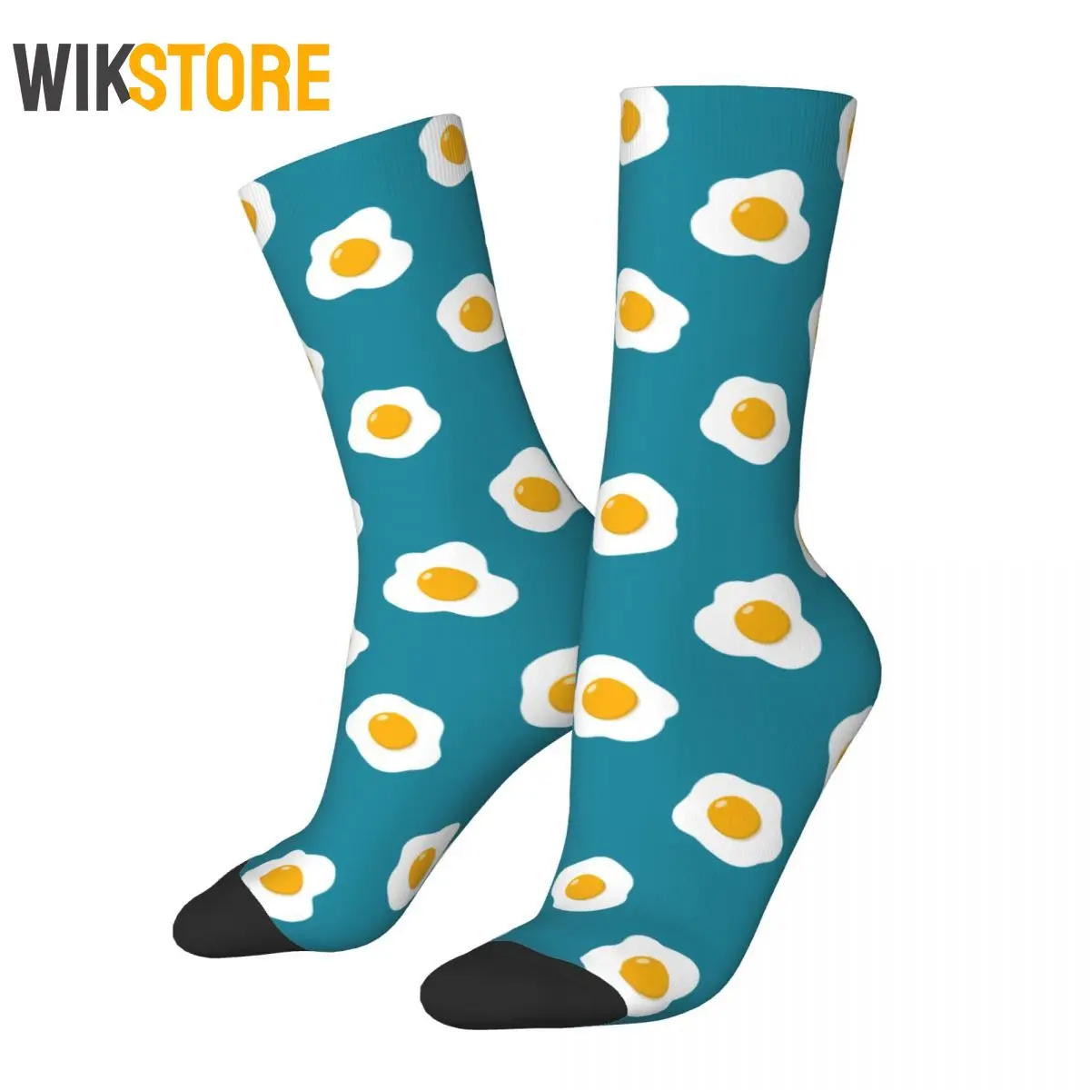 New Men's Socks Harajuku Poached Egg Sock Fashion Cute Graphic Women Stockings Spring Summer Autumn Winter Breathable Sock