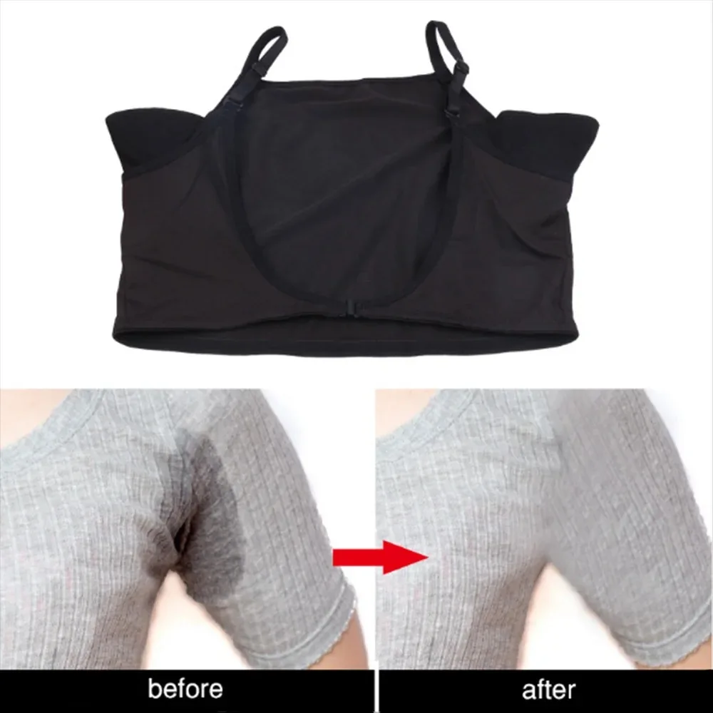 

Reusable Washable Sweat Absorbing Vest Thin T-shirt Shape Underarm Sweat Pad Breathable Sweat Pads Women