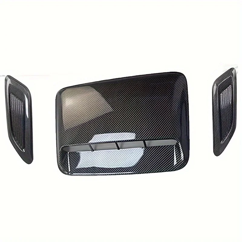 3 ชิ้น Universal Car Air Flow Scoop Vent Bonnet Cover - เพิ่มสไตล์ภายนอกของยานพาหนะของคุณ!