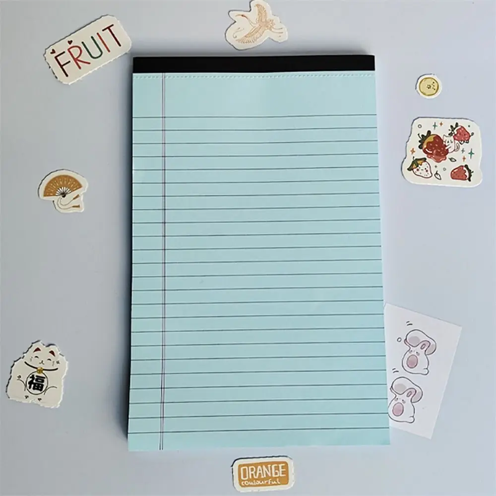 Memo Pad Tearable Legal Pad Ink-proof Tear-off Pages Writing Sheet Paper 50 Pages Thick Lined Paper College Students