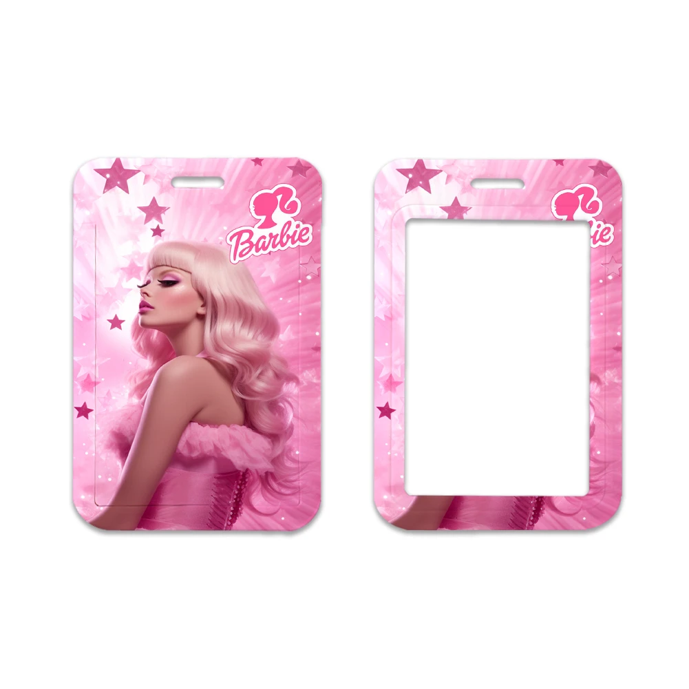 Anime New Styles Barbie Card Sleeve Holder Kawaii Cartoon Bus Card ID Credit Bank Access Control Protective Cover Bag Gifts Toys