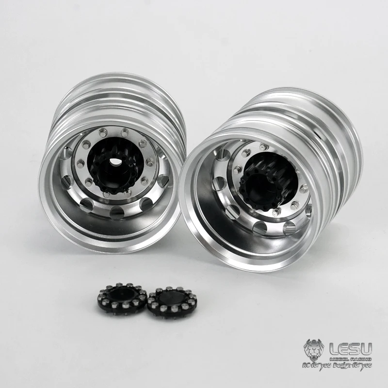 LESU Metal Rear Wheel Hub for Remote Control 1/14 TAMIYA VOLVO FH12 FH16 RC Tractor Truck Hydraulic Dumper Electric Cars Toys