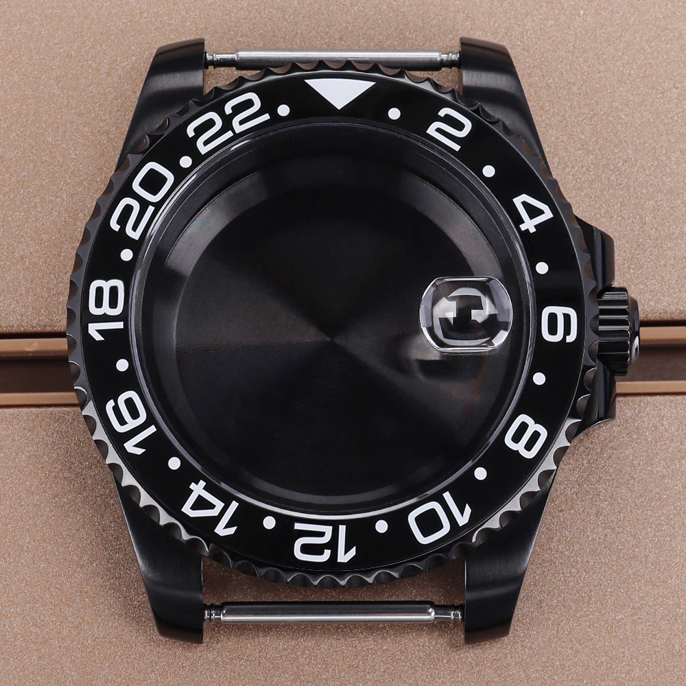 40 مللي متر 20ATM غواص ساعة حافظة الياقوت الزجاج ل SUB GMT NH35 NH36 NH34NH38 4R36 NH70 Miyota8215 ETA2824 ساعة يد تعمل بالحركة قطع الغيار
