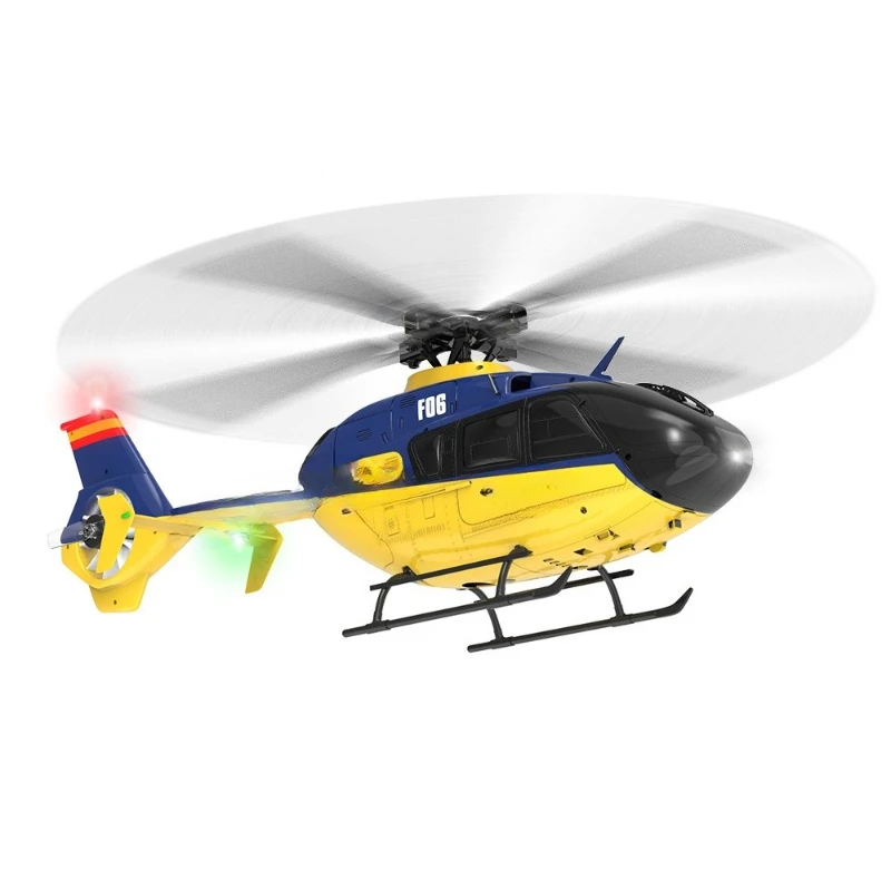 

F06 remote control helicopter, simulator EC135 one-click inverted 3D stunt model aircraft toy