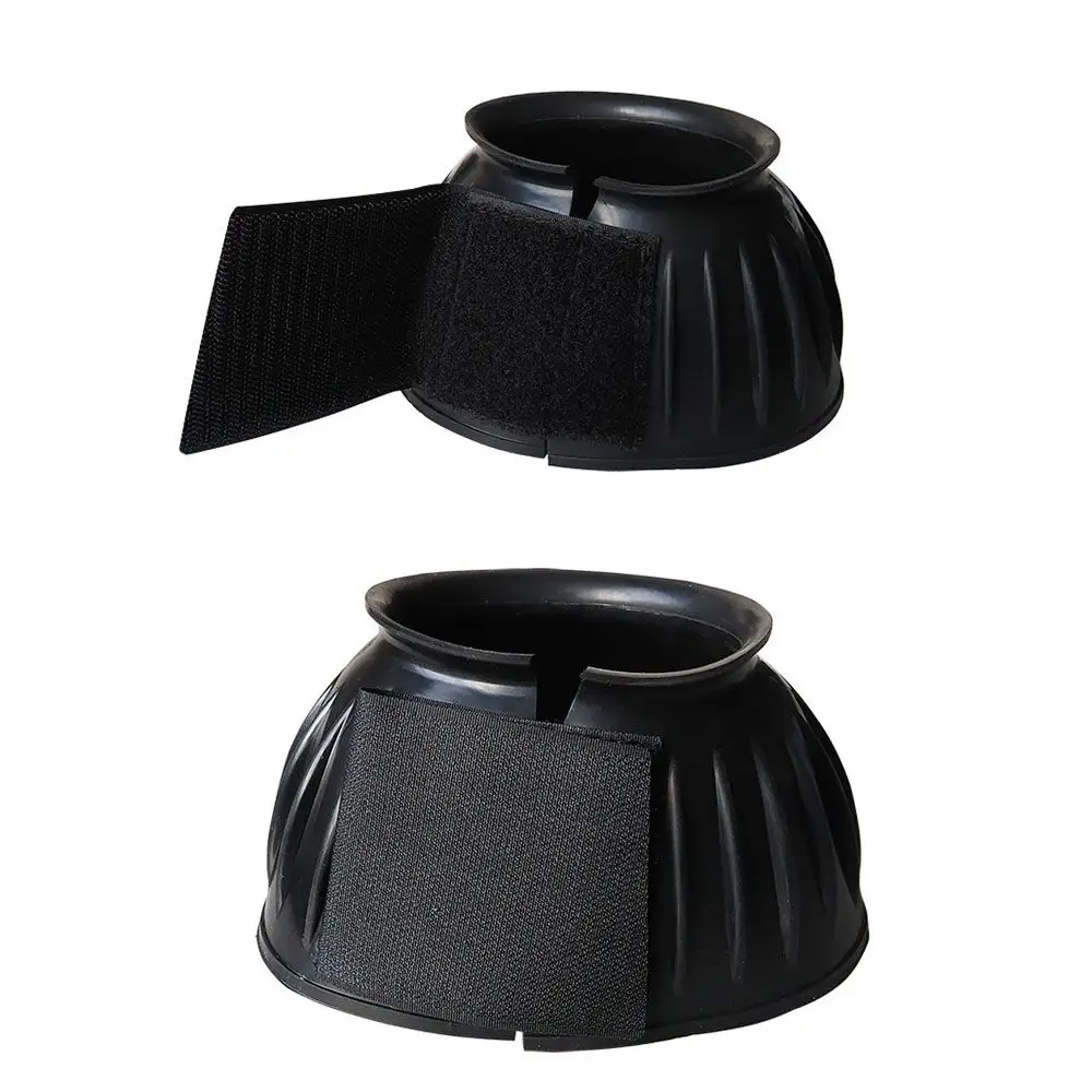 

New Equestrian Equipment 1 Pair Horse Wrist Guard Hoof Protector Boot Rubber Bell Boots