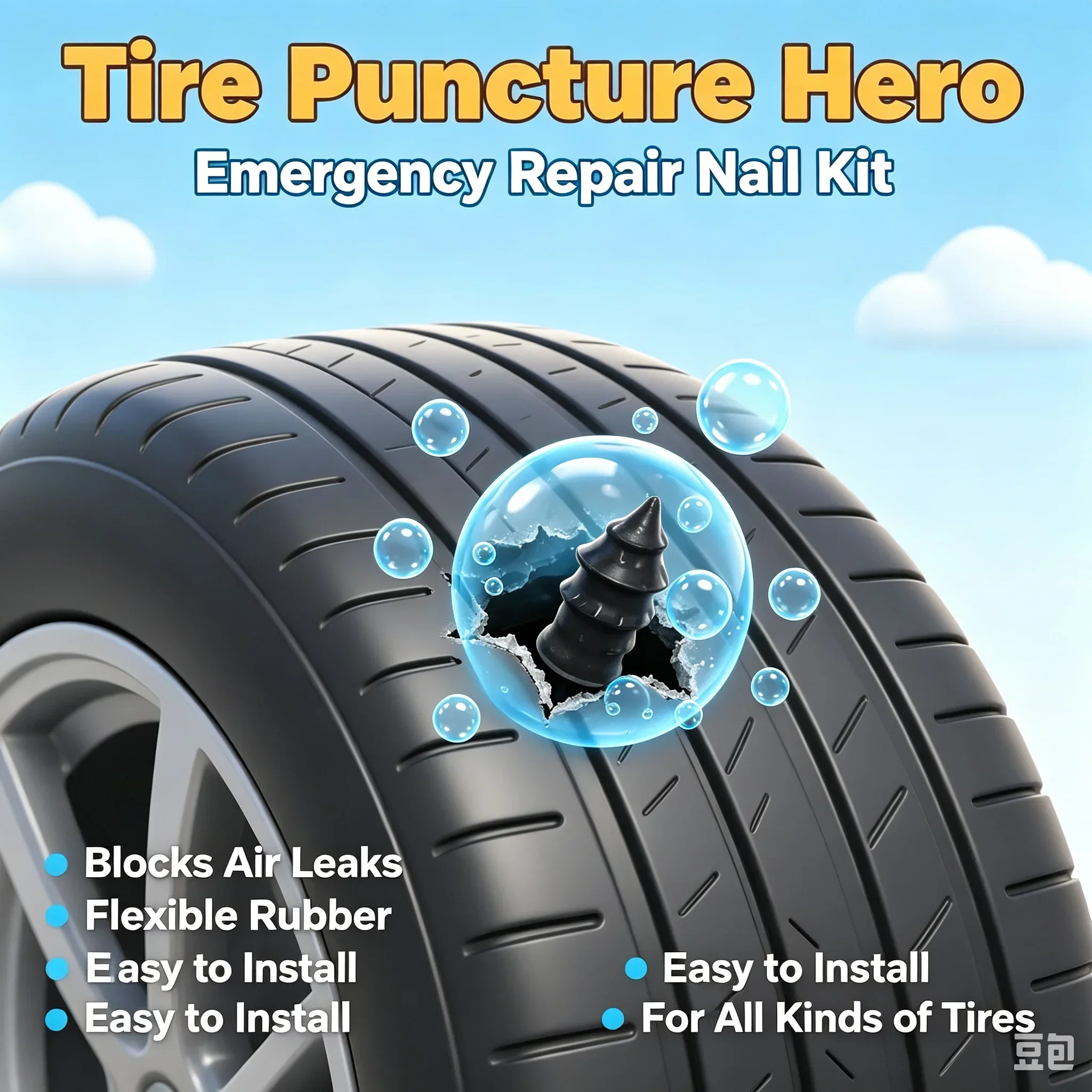 Auto Tire Repair Rubber Nails Car Motorcycle Vacuum Tyre Puncture Repair Tool For Truck Scooter Bike Amagi