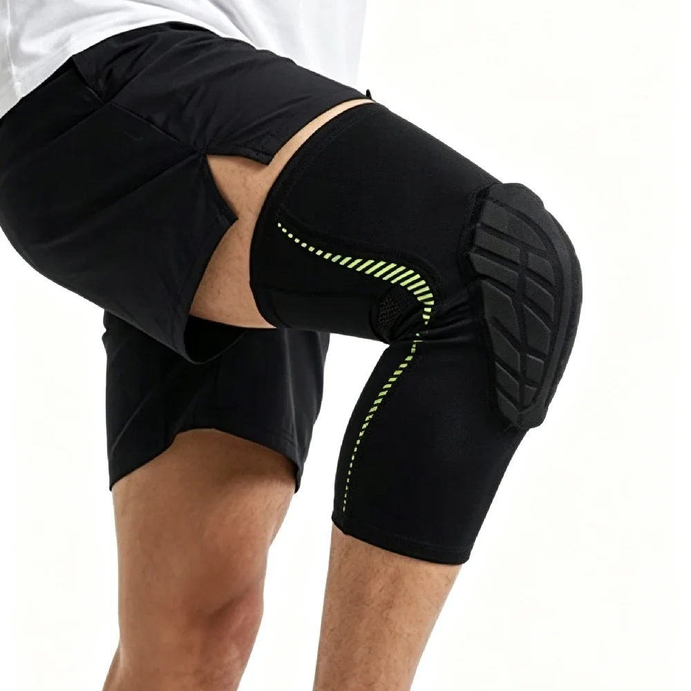 1Pcs EVA Honeycomb Knee Pads, Short Knee Compression Sleeve Impact Resistant for Basketball Volleyball Running Men Women