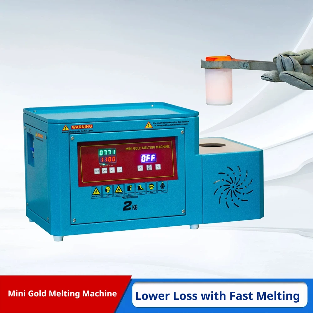 Intermediate Frequency Induction Melting Furnace for Gold Silver Copper Aluminum - Jewelry Melting Tools