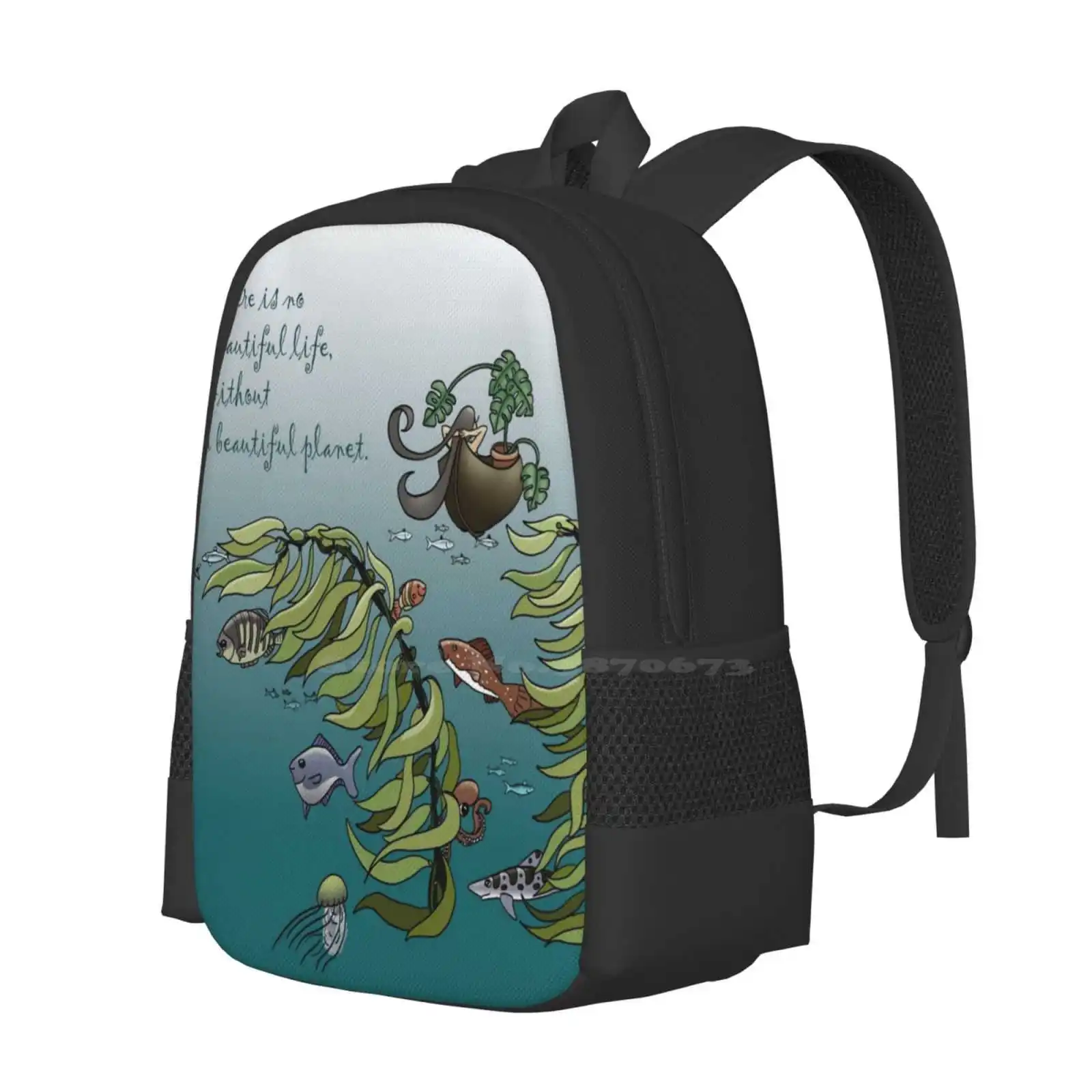 Beautiful Planet School Bags Travel Laptop Backpack Thanks To The Art Shop Thanks Art Planet Earth Beautiful Environment Ocean