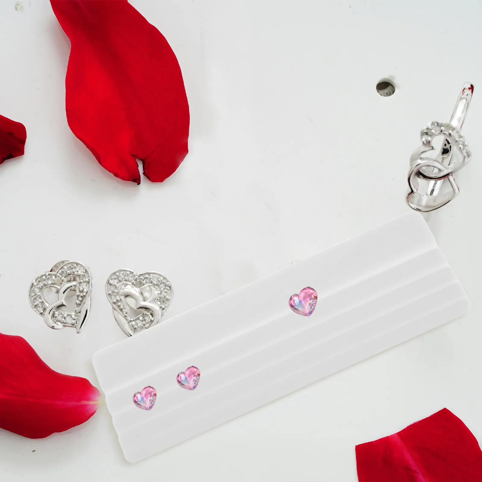 

Поднос для сортировки ювелирных изделий 59x20 мм, шаблон для сравнения бриллиантов, профессиональная доска для оценки драгоценных камней, органайзер для бусин