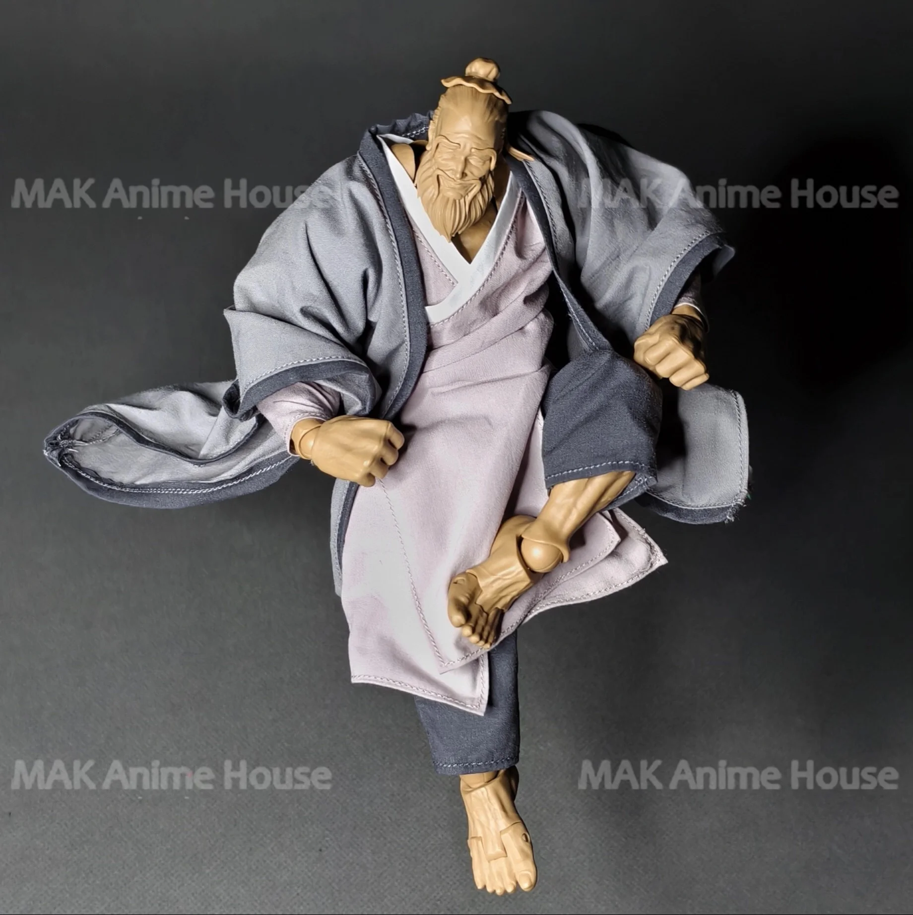 1/12 루즈형 공자 슈트 재킷 롱 셔츠 모델 6인치 로만키 UMS003 빅 가이 남성 군인 액션 피규어 강한 몸매 인형