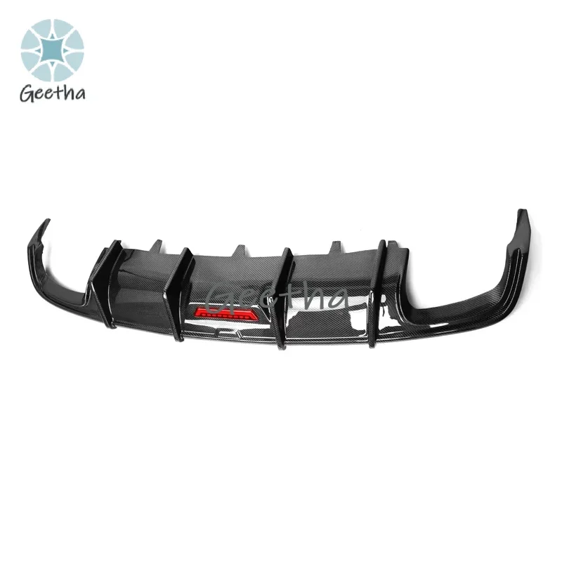 

A3 Real Carbon Fiber Rear Bumper Diffuser Trunk Door Lip Spoiler Body Kit Car LED Light Rear Diffuser for Audi A3 2016-2019