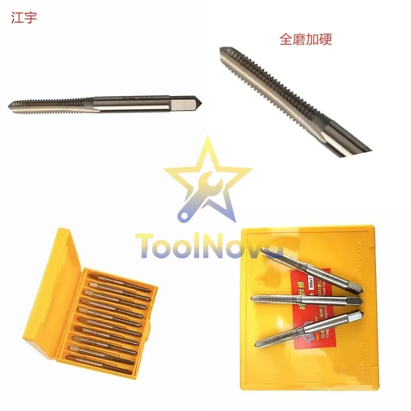 2026*Hotsale* Jiangyu M6X1-M5X0.8-M4X0.7H2 straight groove white hardened wholesale, machine tap high-precision thread