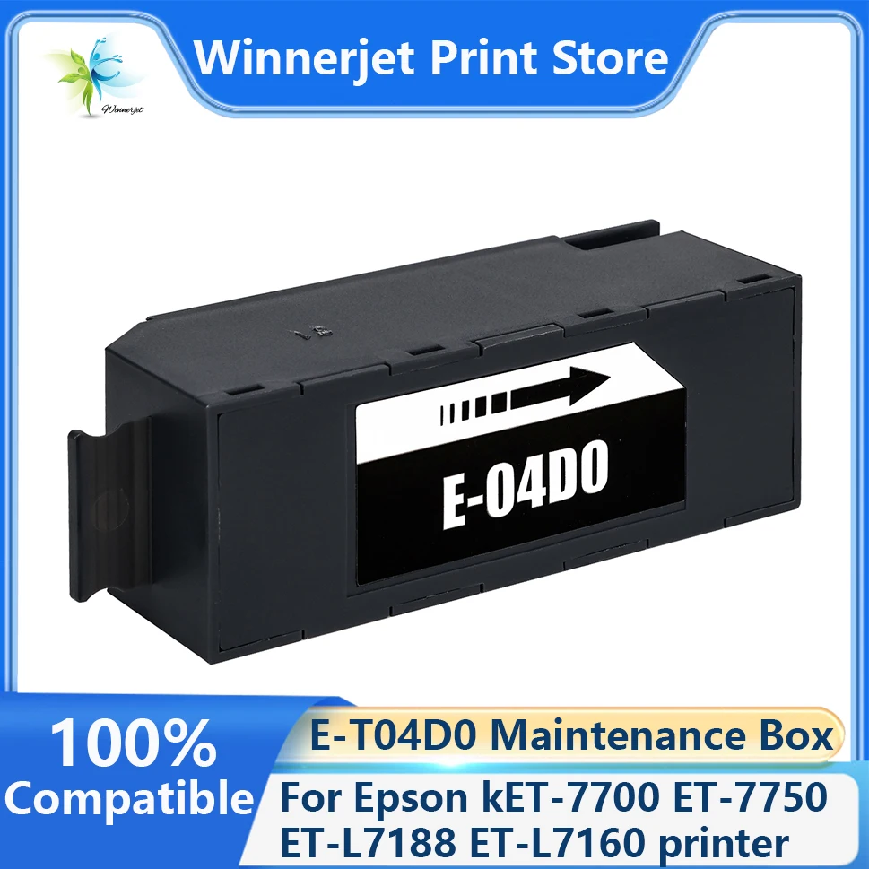 Winnerjet E-T04D0 Maintenance Box For Epson kET-7700 ET-7750  ET-L7188 ET-L7160 ET-L7180 ET-L7880 EW-M770T EW-M770TW printer