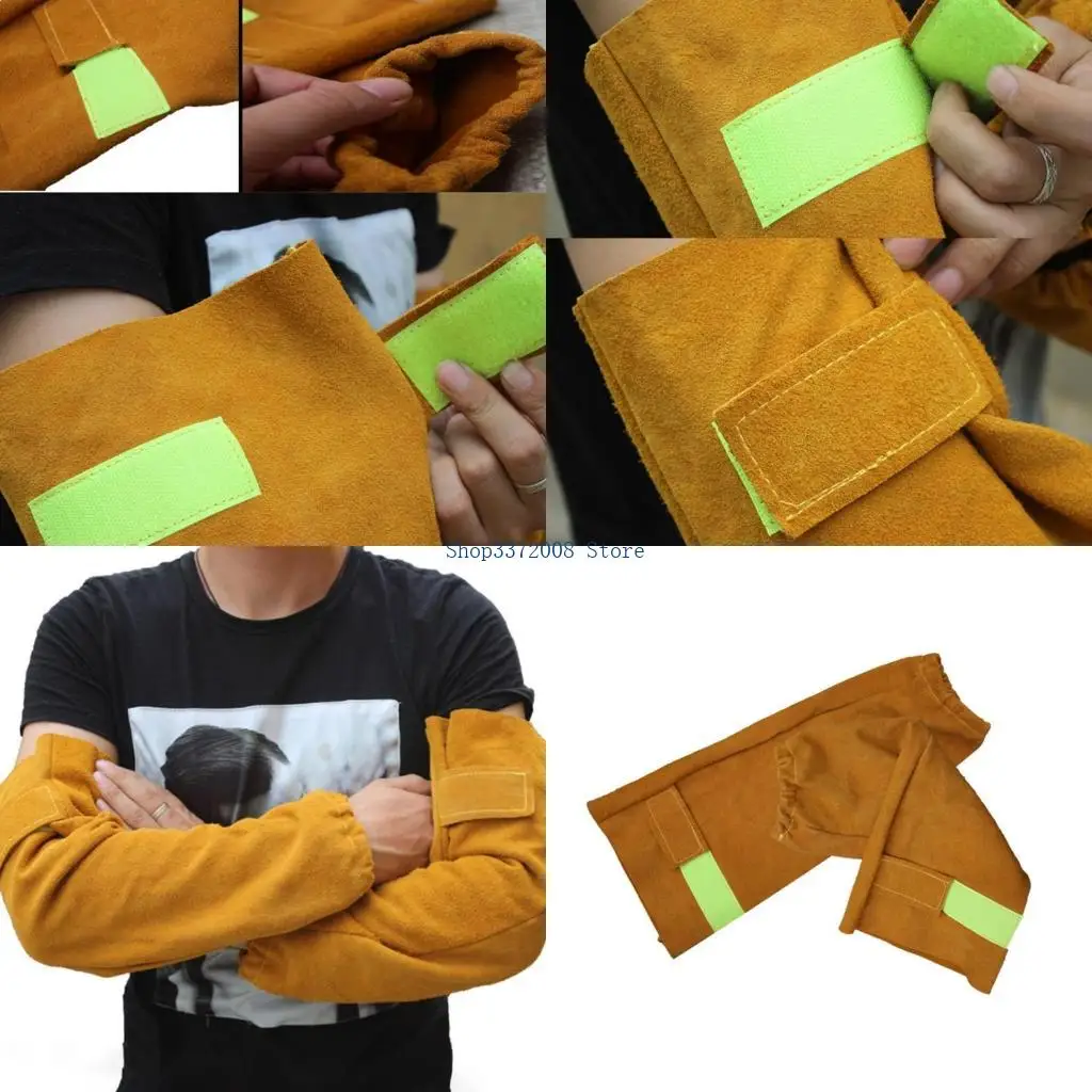  Professional Welding Arm Protectors Sleeves Guards for Welders, Breathable & High Heat and Cut Resistance Industrial Use