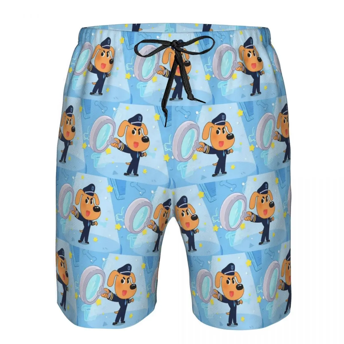 Sheriff Labrador Trunks Beach Board Shorts Casual Quick Dry Swim Summer Men Pants