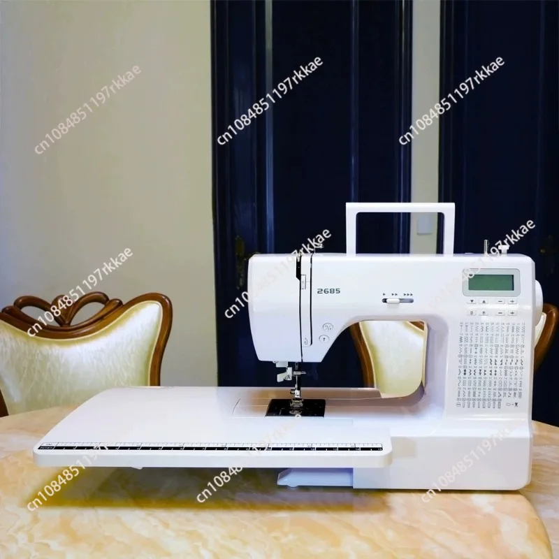 

Electronic and electric multifunctional sewing machine, silent, thick buttonhole embroidery and locking edge with 200 stitches