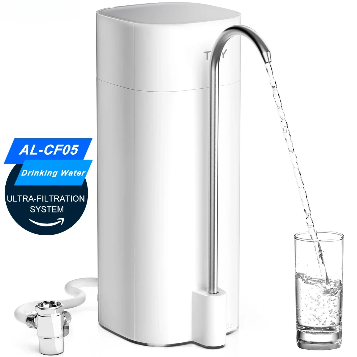 

Countertop Faucet Drinking Water Filter Purifier Ultrafiltration System, Reduces 99% Bacteria, Chlorine, Heavy Metals,Odor