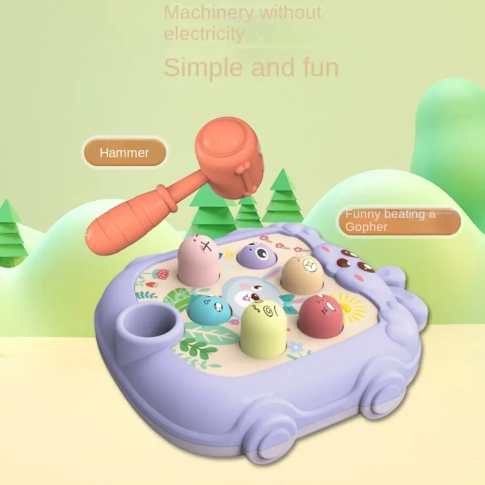 

ABS Animal Theme Knocking Game Hand Eye Coordination Learning Cognition Whack-a-mole Toy Cute Lovely Hamster Pounding Game