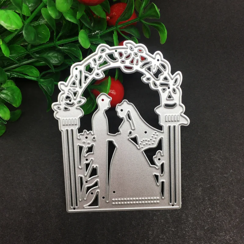 Married Couple Etching Metal Cutting Dies DIY Scrapbooking Die Cutout Wedding Party Craft Card Embossing Decoration Stencils