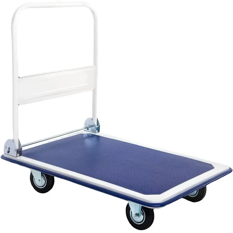 for Heavy Duty Four Wheel Hand Trolley Cart Truck Foldable Platform with OEM Customization Options Wholesale