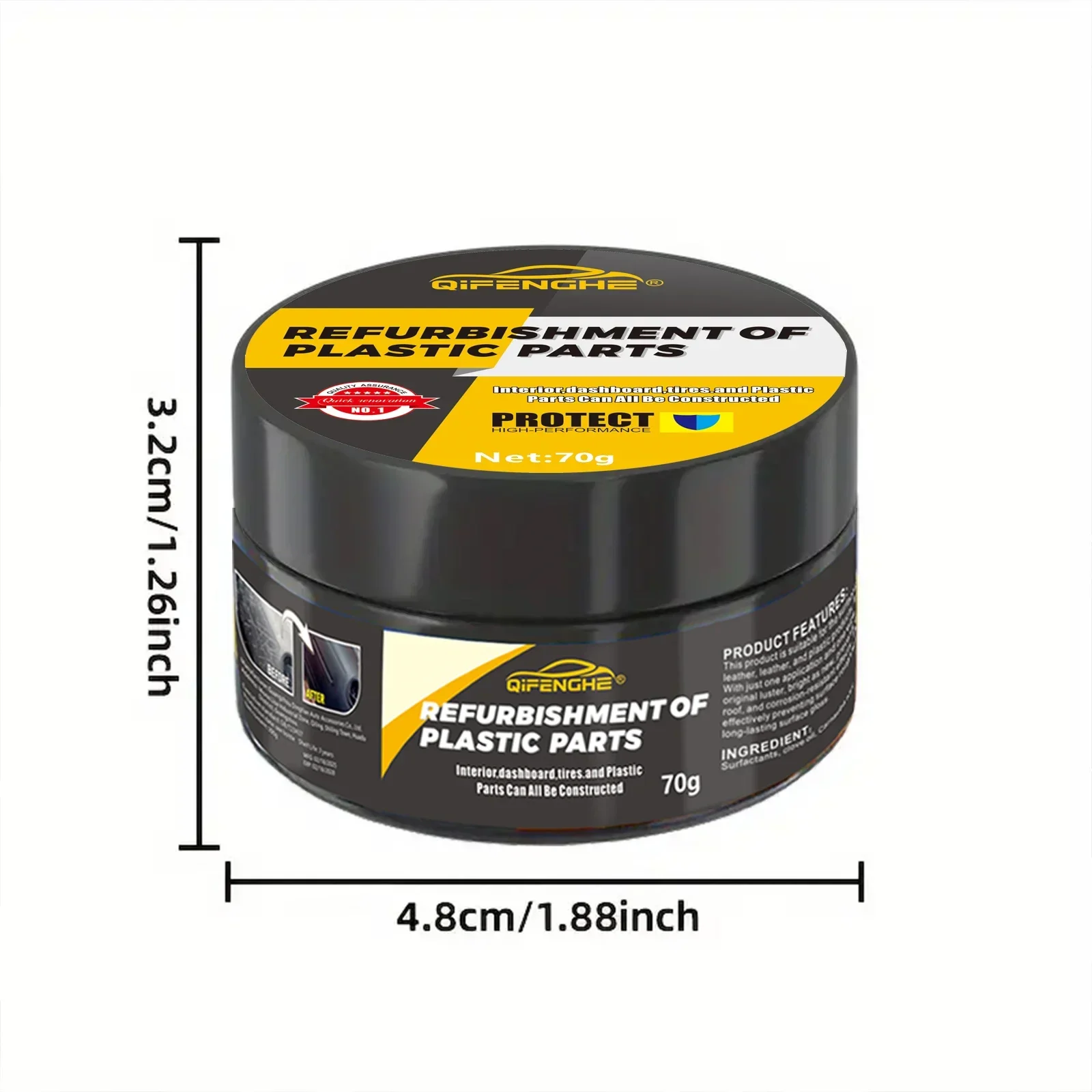 Car Plastic Repair Polishing Wax Anti Aging Scratch Restorer For Interior Exterior Tires