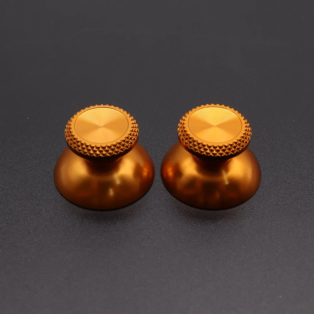 2pcs อลูมิเนียมโลหะ Analog จอยสติ๊ก Thumb Stick Grip Cap สําหรับ PS5 Controller Gamepad Rocker Caps Thumbstick อุปกรณ์เสริม