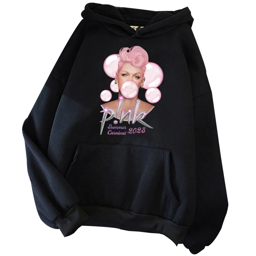 Pink Summer Carnival 2023 Hoodie Pink Music Hoodie Trustfall Music Album Tour Gift for Fan Pullover Tops Streetwear