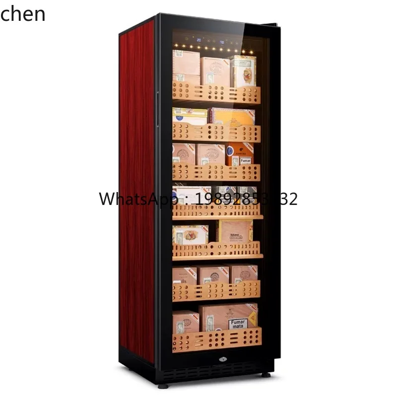 armadietto per vino domestico a umidità costante, armadietto per sigarette refrigerato con controllo della temperatura idratante