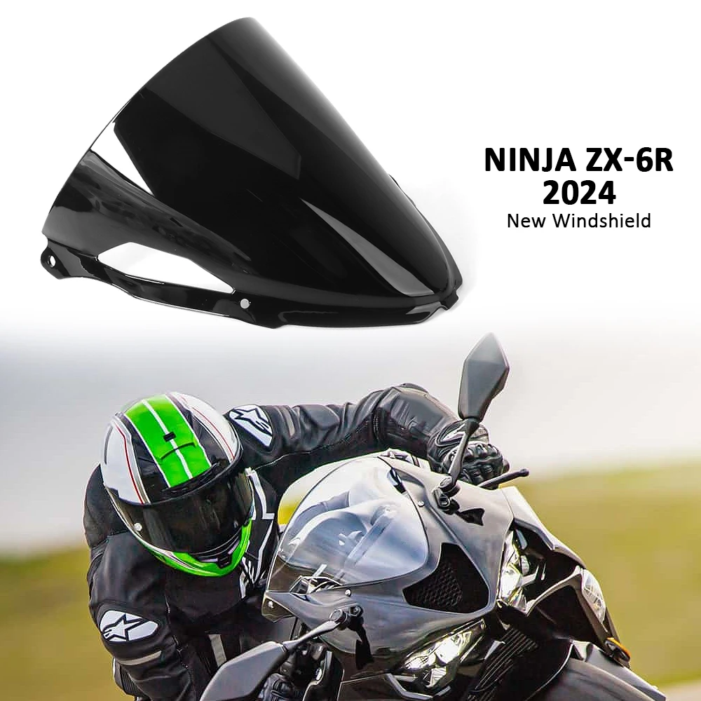 

New Motorcycle Windscreen Anti-Scratch Screen Scooters Windshield Spoiler For Kawasaki NINJA ZX-6R Ninja ZX6R ZX 6R 2024