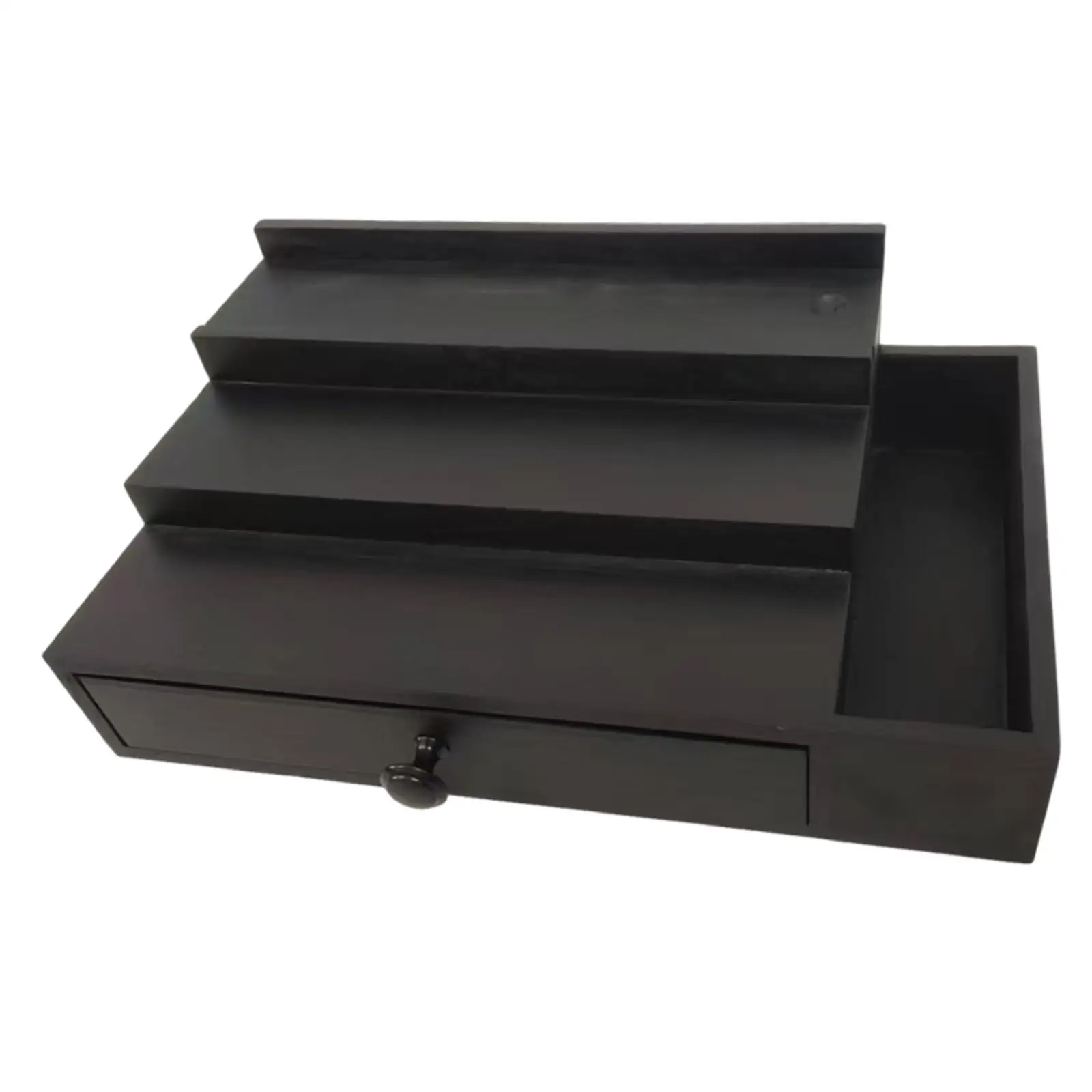 Men Countertop Organizer Display Shelf Perfume Display Wooden Storage Rack for Makeup